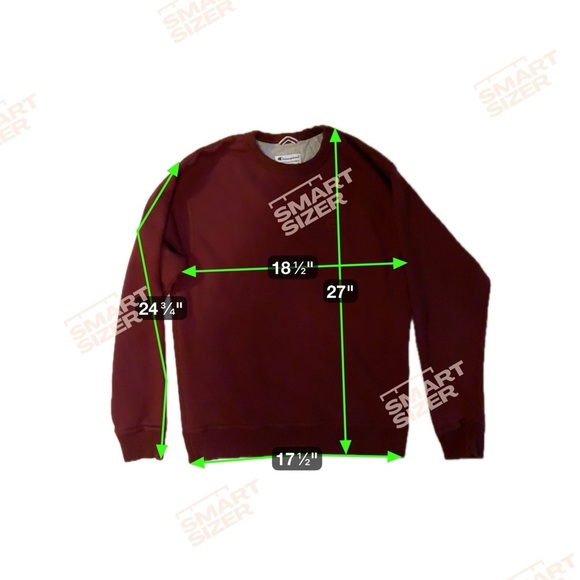 Champion Men's Maroon Crewneck Sweatshirt Size M - Picture 5 of 5